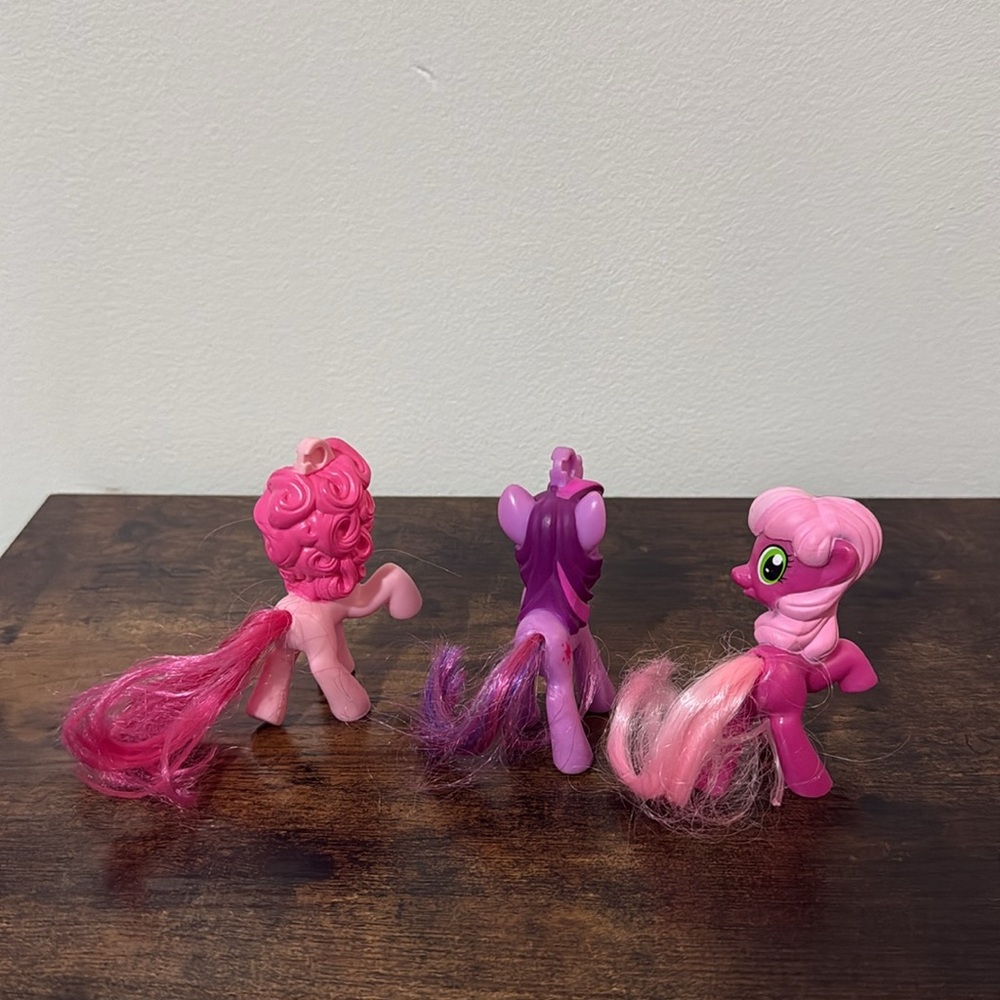 My Little Pony Mcdonalds Happy Meal Toy 3” Figures Mix Lot of 9 Brushable Tails - Picture 7 of 14